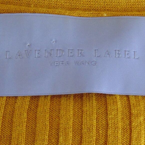 VERA WANG Lavender Label Sweater, S, Mustard yellow, Silk & Cashmere, Ribbed - Picture 9 of 15